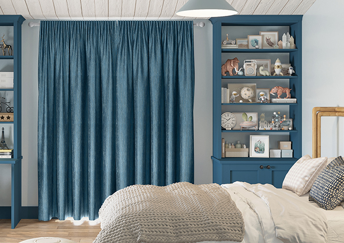 Cascade, Vivid Blue - Made to Measure Curtains - Image 7